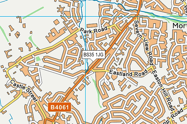 BS35 1JG map - OS VectorMap District (Ordnance Survey)