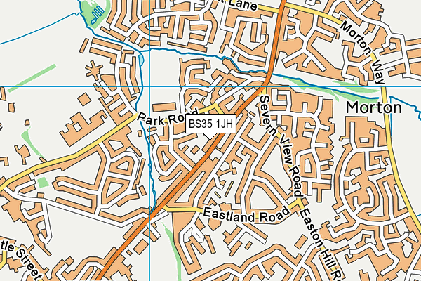 BS35 1JH map - OS VectorMap District (Ordnance Survey)