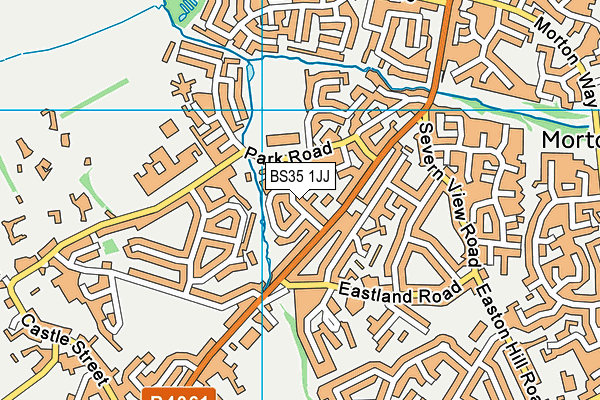BS35 1JJ map - OS VectorMap District (Ordnance Survey)
