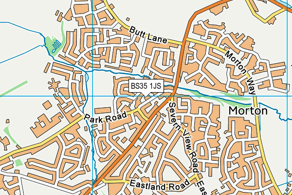 BS35 1JS map - OS VectorMap District (Ordnance Survey)