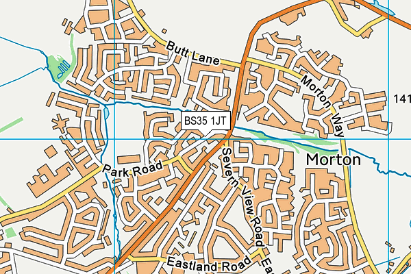 BS35 1JT map - OS VectorMap District (Ordnance Survey)