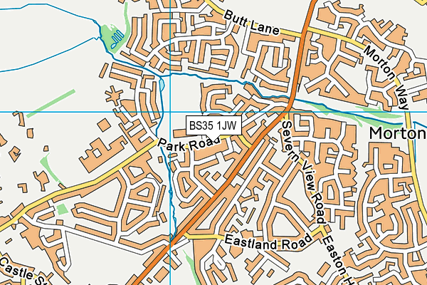 Manorbrook Primary School map (BS35 1JW) - OS VectorMap District (Ordnance Survey)