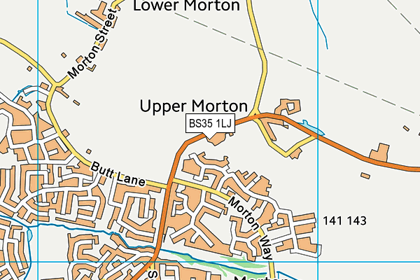 BS35 1LJ map - OS VectorMap District (Ordnance Survey)