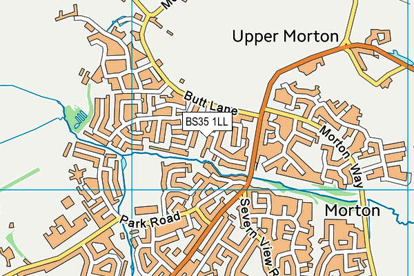 BS35 1LL map - OS VectorMap District (Ordnance Survey)