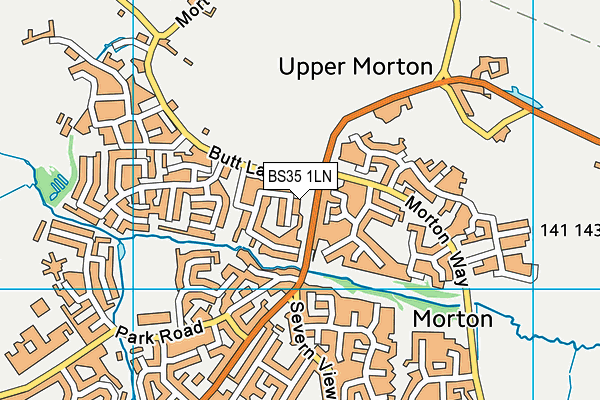 BS35 1LN map - OS VectorMap District (Ordnance Survey)