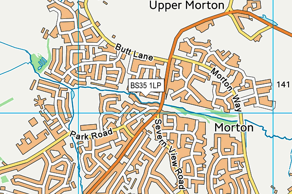 BS35 1LP map - OS VectorMap District (Ordnance Survey)