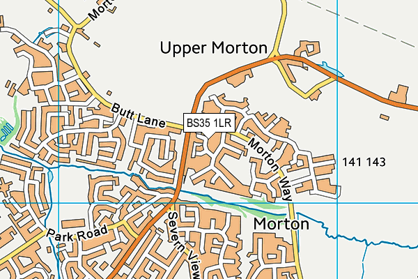 BS35 1LR map - OS VectorMap District (Ordnance Survey)