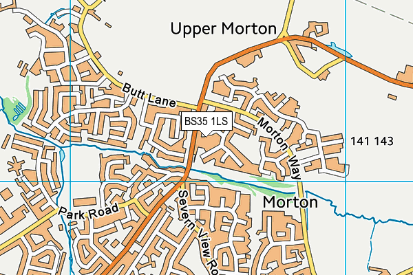 BS35 1LS map - OS VectorMap District (Ordnance Survey)