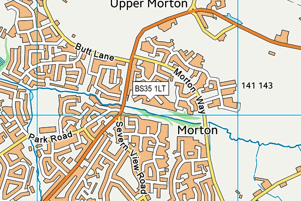 BS35 1LT map - OS VectorMap District (Ordnance Survey)