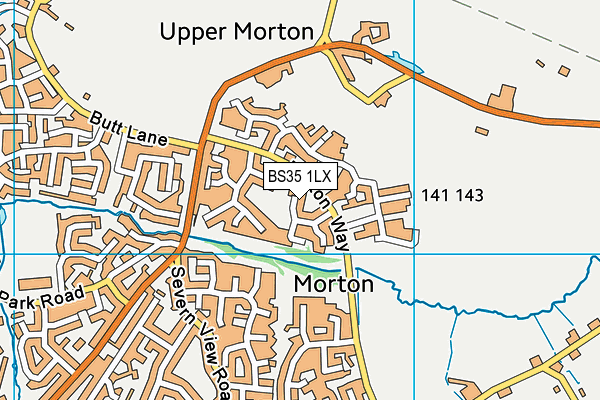 BS35 1LX map - OS VectorMap District (Ordnance Survey)