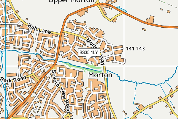 BS35 1LY map - OS VectorMap District (Ordnance Survey)