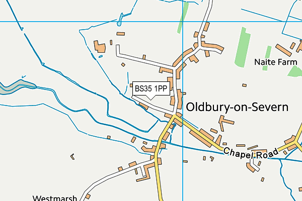 BS35 1PP map - OS VectorMap District (Ordnance Survey)