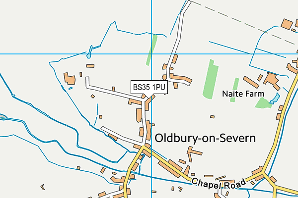 BS35 1PU map - OS VectorMap District (Ordnance Survey)