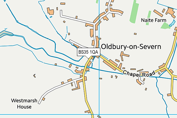 BS35 1QA map - OS VectorMap District (Ordnance Survey)