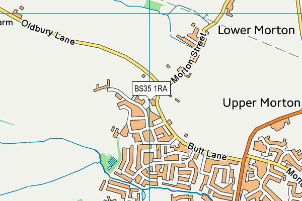 BS35 1RA map - OS VectorMap District (Ordnance Survey)