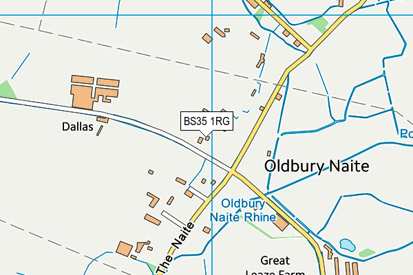 BS35 1RG map - OS VectorMap District (Ordnance Survey)