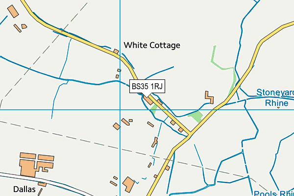 BS35 1RJ map - OS VectorMap District (Ordnance Survey)