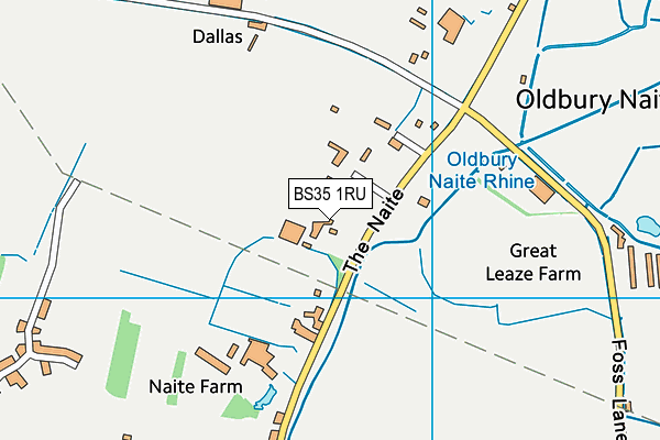 BS35 1RU map - OS VectorMap District (Ordnance Survey)