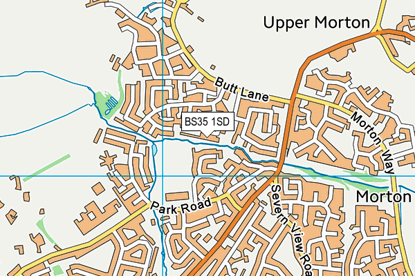 BS35 1SD map - OS VectorMap District (Ordnance Survey)