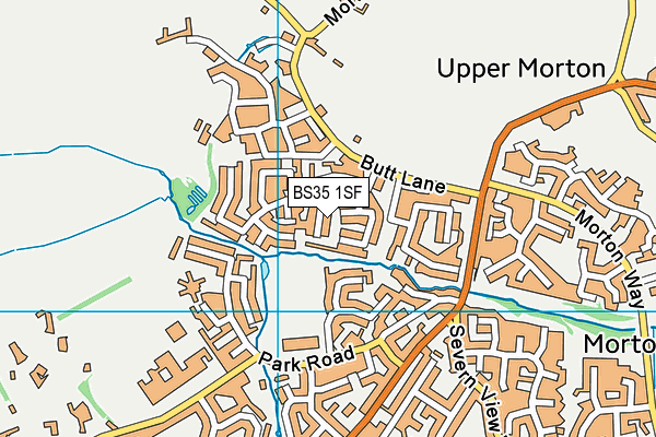 BS35 1SF map - OS VectorMap District (Ordnance Survey)