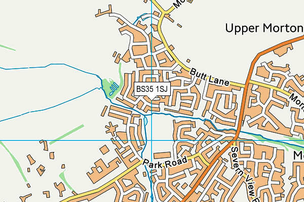BS35 1SJ map - OS VectorMap District (Ordnance Survey)