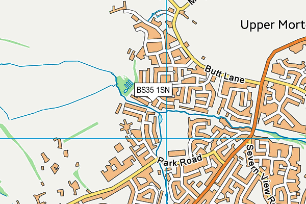 BS35 1SN map - OS VectorMap District (Ordnance Survey)