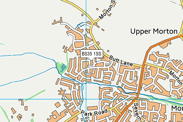 BS35 1SS map - OS VectorMap District (Ordnance Survey)