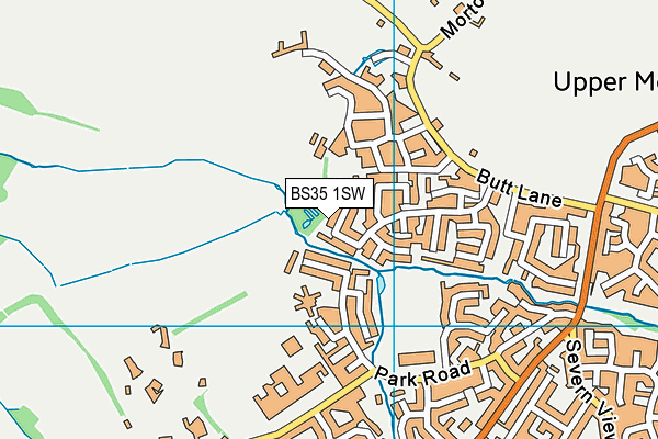 BS35 1SW map - OS VectorMap District (Ordnance Survey)