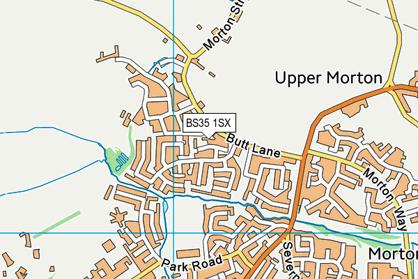 BS35 1SX map - OS VectorMap District (Ordnance Survey)