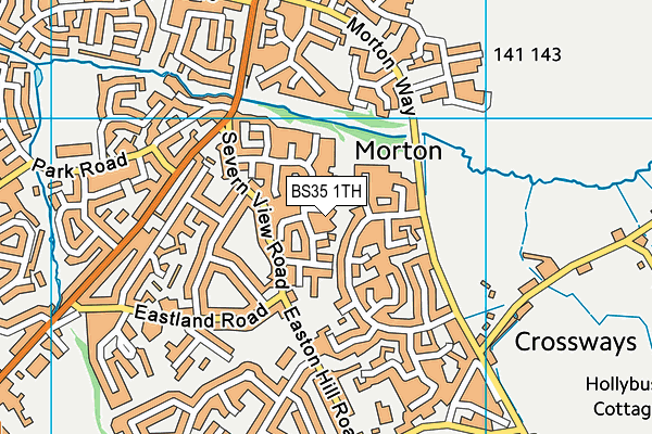 BS35 1TH map - OS VectorMap District (Ordnance Survey)