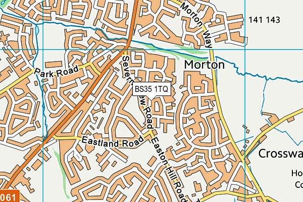 BS35 1TQ map - OS VectorMap District (Ordnance Survey)