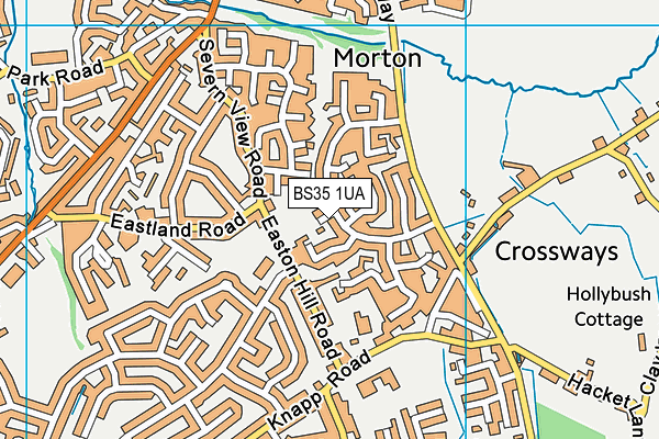 BS35 1UA map - OS VectorMap District (Ordnance Survey)