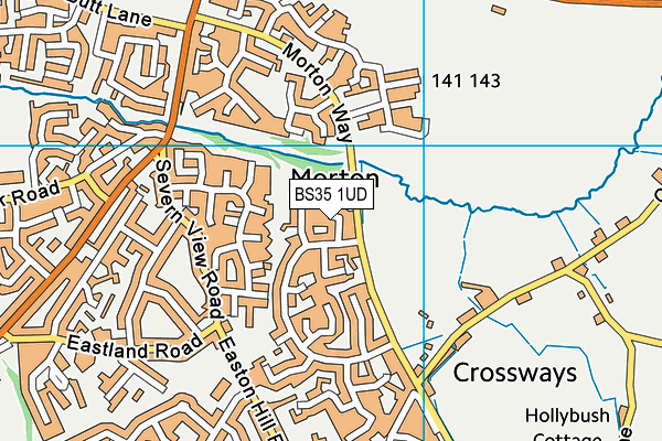 BS35 1UD map - OS VectorMap District (Ordnance Survey)