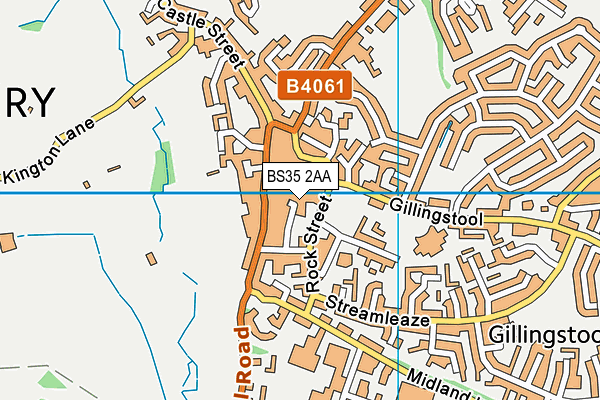 BS35 2AA map - OS VectorMap District (Ordnance Survey)