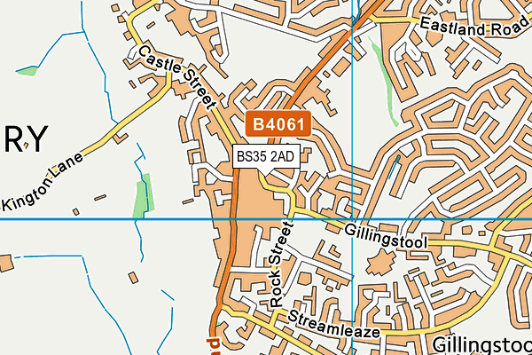 BS35 2AD map - OS VectorMap District (Ordnance Survey)
