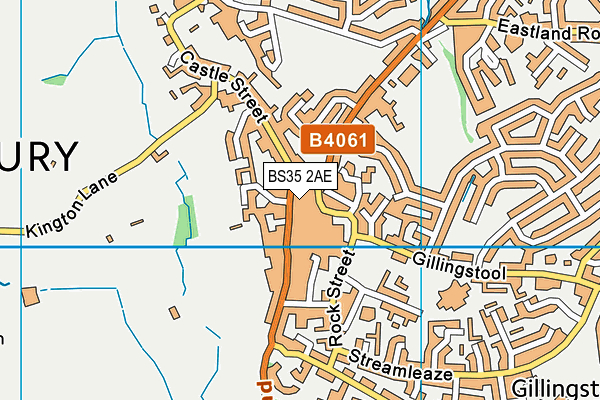 BS35 2AE map - OS VectorMap District (Ordnance Survey)