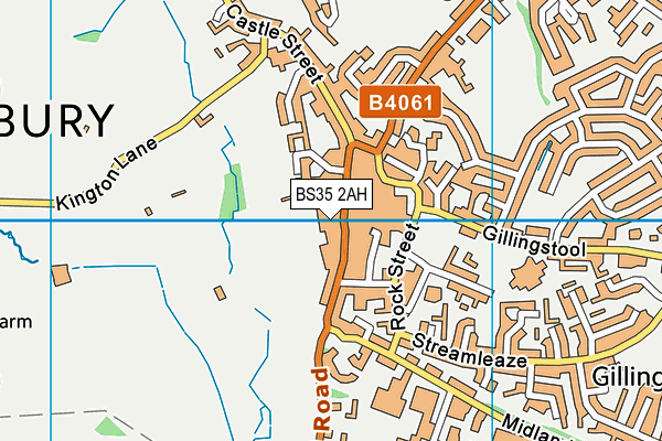 BS35 2AH map - OS VectorMap District (Ordnance Survey)