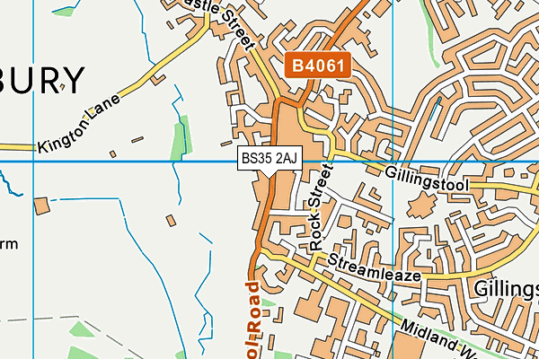 BS35 2AJ map - OS VectorMap District (Ordnance Survey)