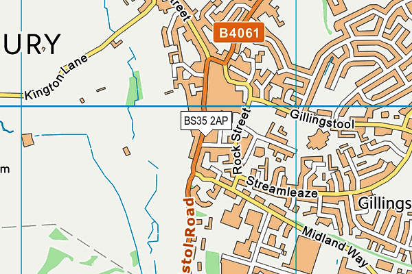 BS35 2AP map - OS VectorMap District (Ordnance Survey)