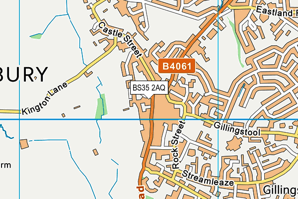 BS35 2AQ map - OS VectorMap District (Ordnance Survey)