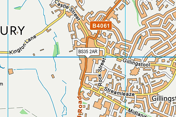 BS35 2AR map - OS VectorMap District (Ordnance Survey)