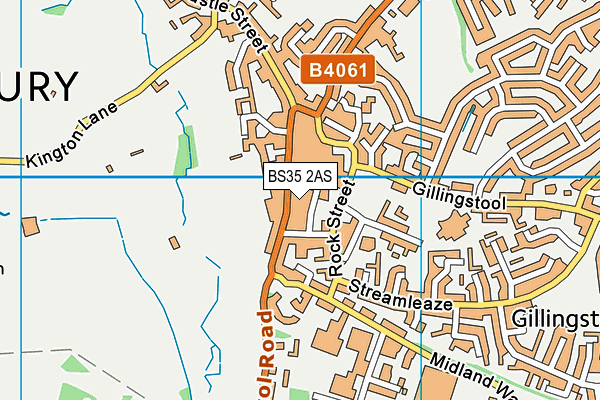 BS35 2AS map - OS VectorMap District (Ordnance Survey)
