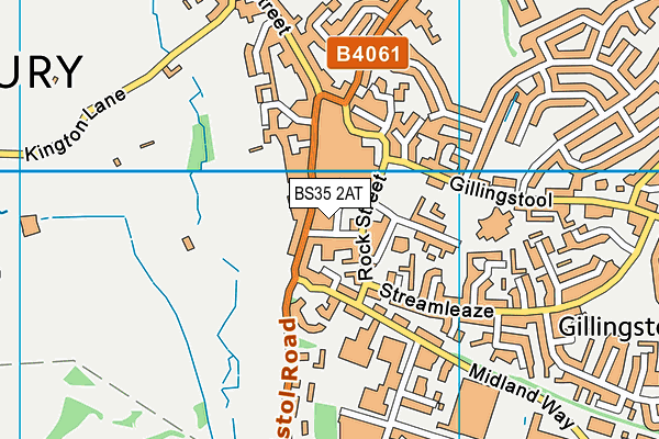 Elite Fitness And Leisure (Thornbury) map (BS35 2AT) - OS VectorMap District (Ordnance Survey)