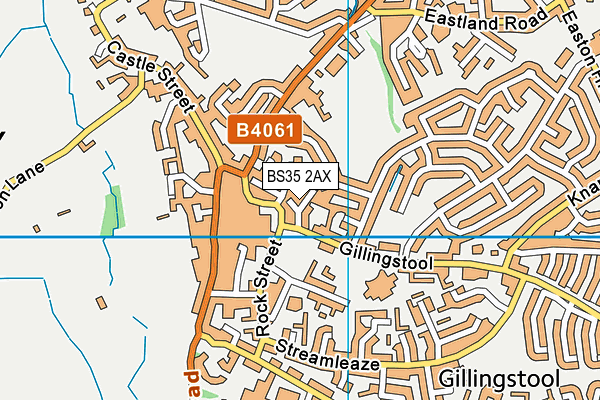 BS35 2AX map - OS VectorMap District (Ordnance Survey)