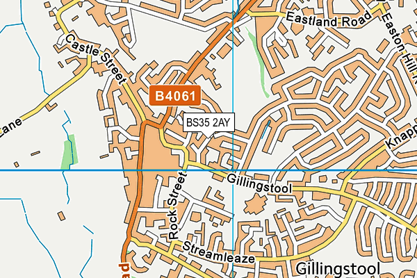 BS35 2AY map - OS VectorMap District (Ordnance Survey)