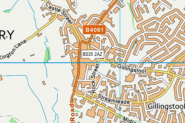 BS35 2AZ map - OS VectorMap District (Ordnance Survey)