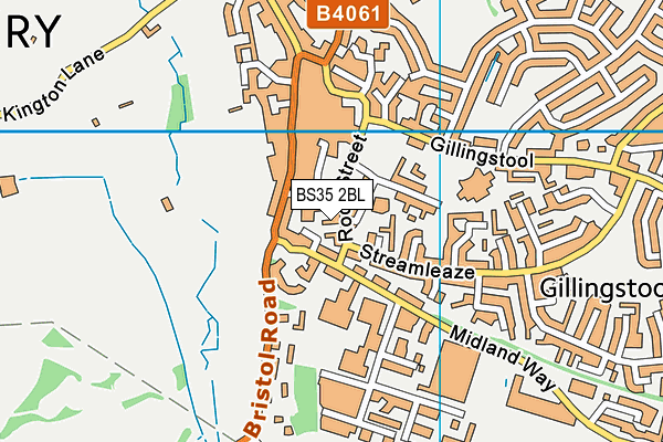 BS35 2BL map - OS VectorMap District (Ordnance Survey)