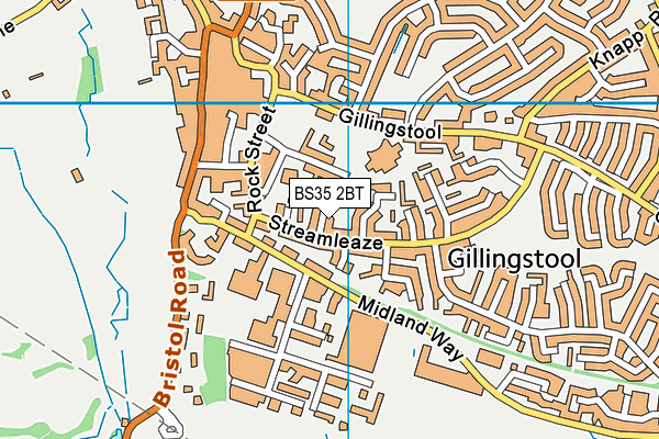 BS35 2BT map - OS VectorMap District (Ordnance Survey)