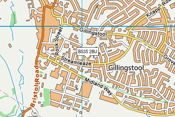 BS35 2BU map - OS VectorMap District (Ordnance Survey)