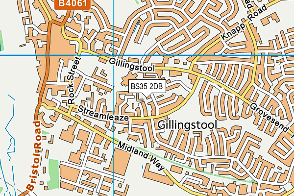 BS35 2DB map - OS VectorMap District (Ordnance Survey)